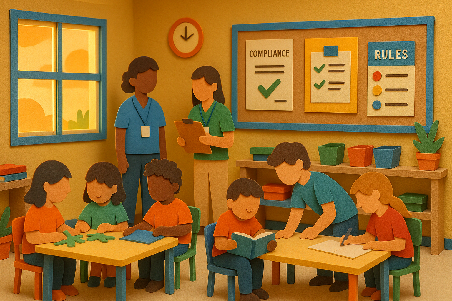 Children participating in a supervised afterschool program activity