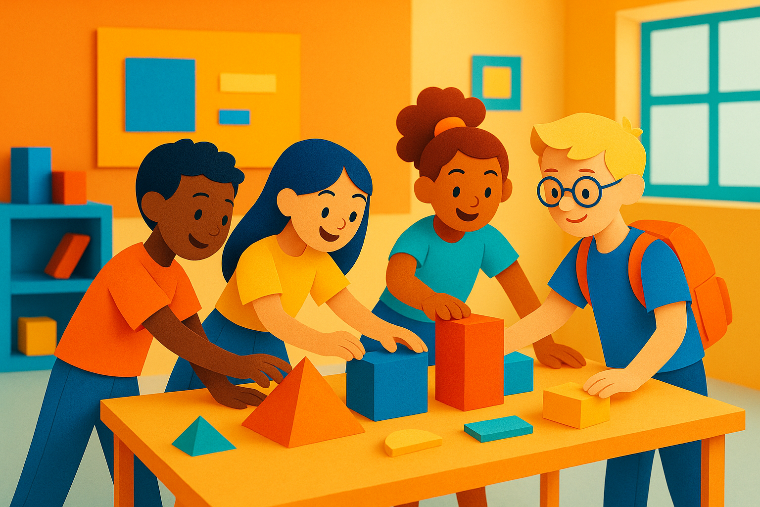 Program directors and students engaging in an afterschool learning activity in California